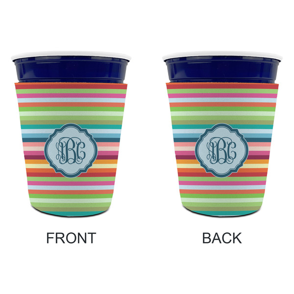Retro Horizontal Stripes Party Cup Sleeves - without bottom - Approval