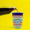 Retro Horizontal Stripes Party Cup Sleeves - without bottom - Lifestyle