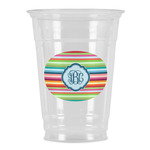 Retro Horizontal Stripes Party Cups - 16oz (Personalized)