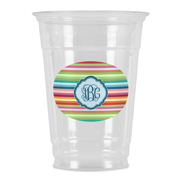 Custom Retro Horizontal Stripes Party Cups - 16oz (Personalized)