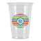 Retro Horizontal Stripes Party Cups - 16oz (Personalized)