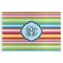 Retro Horizontal Stripes Disposable Paper Placemats (Personalized)