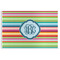 Retro Horizontal Stripes Disposable Paper Placemats (Personalized)