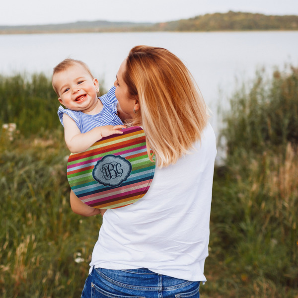 Retro Horizontal Stripes Peanut Shaped Burp - Lifestyle