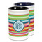 Retro Horizontal Stripes Ceramic Pencil Holder - Large