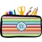 Retro Horizontal Stripes Pencil / School Supplies Bags - Small