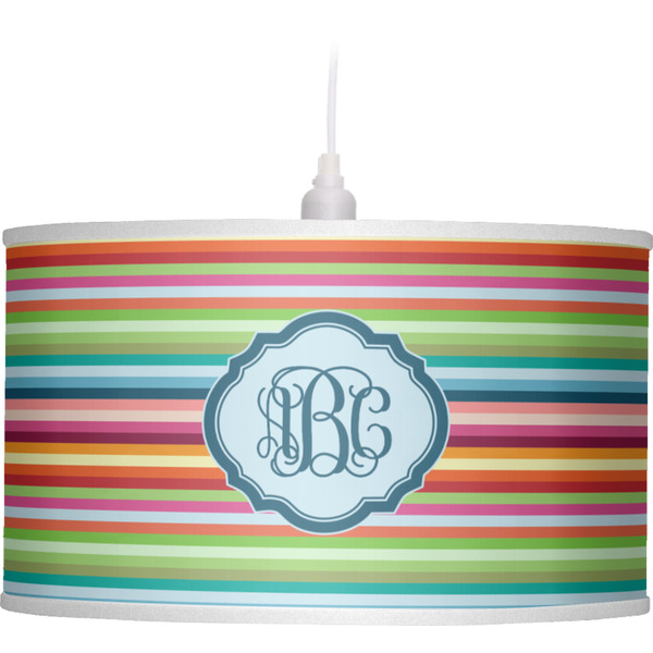 Retro Horizontal Stripes Pendant Lamp Shade