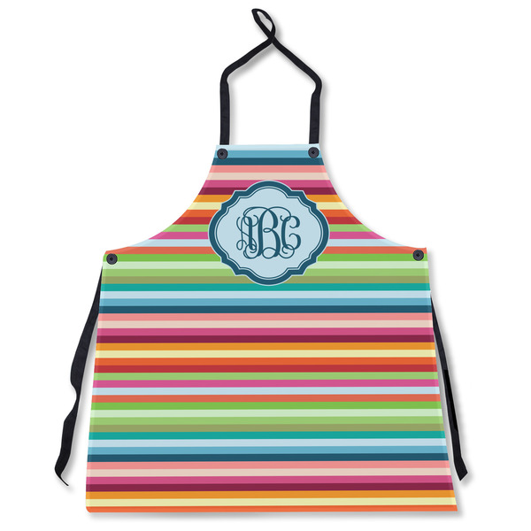 Retro Horizontal Stripes Personalized Apron