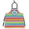 Retro Horizontal Stripes Apron Without Pockets w/ Monogram