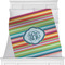 Retro Horizontal Stripes Minky Blanket (Personalized)
