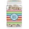 Retro Horizontal Stripes Dog Treat Jar (Personalized)