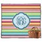 Retro Horizontal Stripes Outdoor Picnic Blanket (Personalized)
