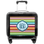 Retro Horizontal Stripes Pilot / Flight Suitcase (Personalized)