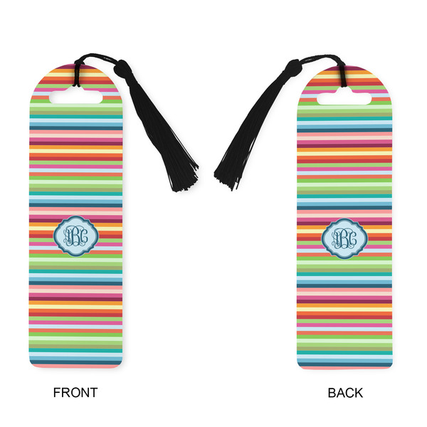 Retro Horizontal Stripes Plastic Bookmarks - Approval