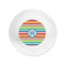 Retro Horizontal Stripes Plastic Party Appetizer & Dessert Plates - Approval
