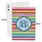 Retro Horizontal Stripes Playing Cards - Approval