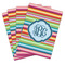 Retro Horizontal Stripes Playing Cards - Hand Back View