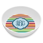 Retro Horizontal Stripes Melamine Bowl - 8 oz (Personalized)