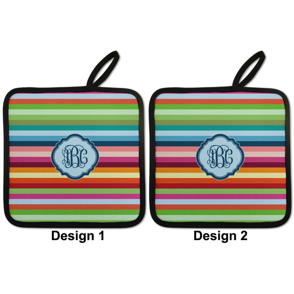 Retro Horizontal Stripes Pot Holders - Set of 2 APPROVAL