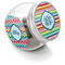 Retro Horizontal Stripes Puppy Treat Jar (Personalized)