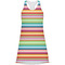 Retro Horizontal Stripes Racerback Dress - X Large