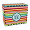 Retro Horizontal Stripes Recipe Box - Full Color - Front/Main