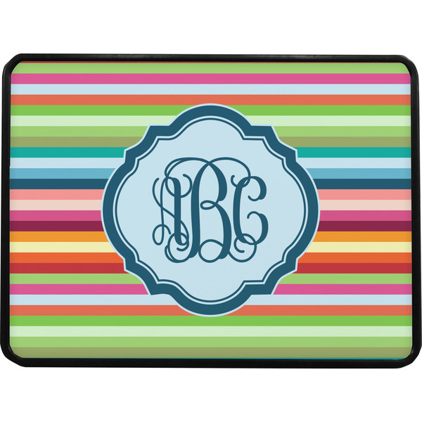 Retro Horizontal Stripes Rectangular Car Hitch Cover w/ FRP Insert