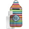 Retro Horizontal Stripes Hand Sanitizer & Keychain Holder - Large (Personalized)