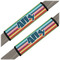 Retro Horizontal Stripes Seat Belt Covers (Set of 2) (Personalized)
