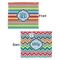 Retro Horizontal Stripes Security Blanket - Front & Back View