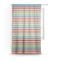 Retro Horizontal Stripes Sheer Curtain With Window and Rod