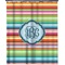 Retro Horizontal Stripes Extra Long Shower Curtain - 70"x84" (Personalized)