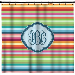Retro Horizontal Stripes Shower Curtain - Custom Size (Personalized)