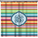Retro Horizontal Stripes Shower Curtain - 71" x 74" (Personalized)