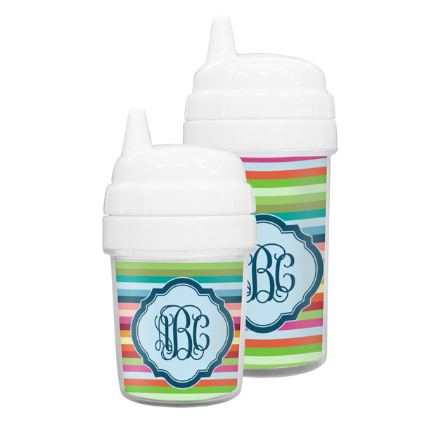 Retro Horizontal Stripes Sippy Cups