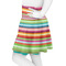 Retro Horizontal Stripes Skater Skirt - Side