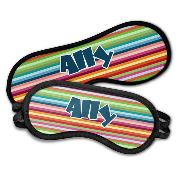 Retro Horizontal Stripes Sleeping Eye Masks - PARENT