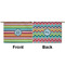 Retro Horizontal Stripes Small Zipper Pouch Approval (Front and Back)