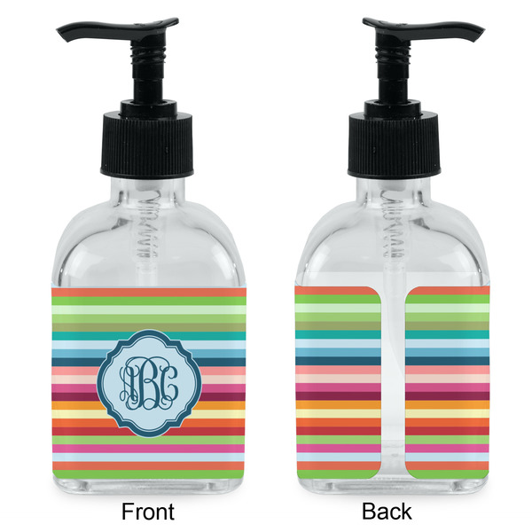 Retro Horizontal Stripes Glass Soap/Lotion Dispenser - Approval