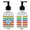 Retro Horizontal Stripes Glass Soap/Lotion Dispenser - Approval