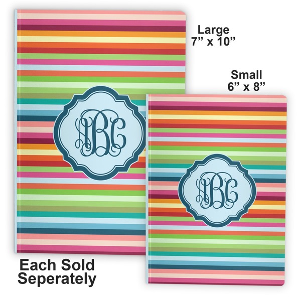 Retro Horizontal Stripes Soft Cover Journal - Compare
