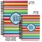 Retro Horizontal Stripes Spiral Journal - Comparison