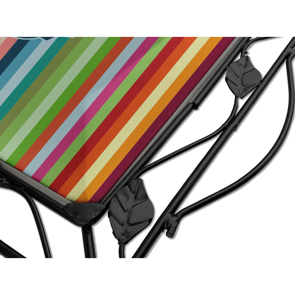 Retro Horizontal Stripes Square Trivet - Detail