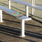 Retro Horizontal Stripes Stadium Cushion (In Stadium)