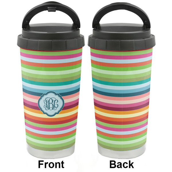 Retro Horizontal Stripes Stainless Steel Travel Cup - Apvl