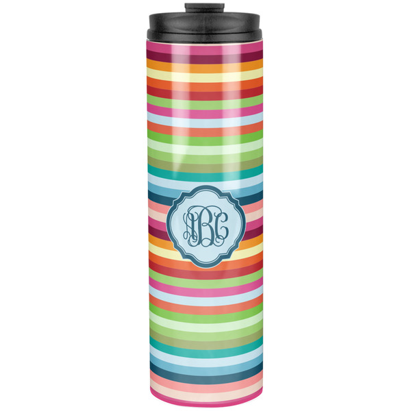 Retro Horizontal Stripes Stainless Steel Tumbler 20 Oz - Front
