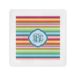 Retro Horizontal Stripes Standard Cocktail Napkins (Personalized)