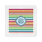 Retro Horizontal Stripes Standard Cocktail Napkins (Personalized)