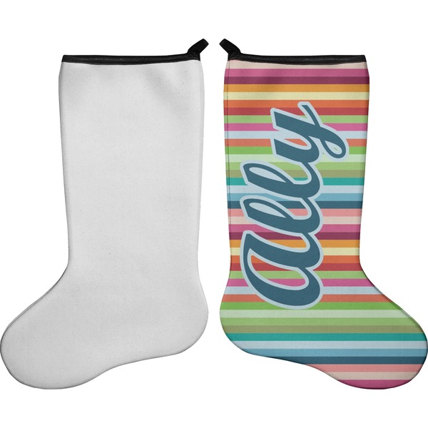 Retro Horizontal Stripes Stocking - Single-Sided - Approval
