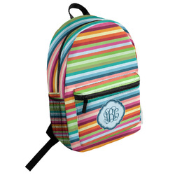 Retro Horizontal Stripes Student Backpack (Personalized)